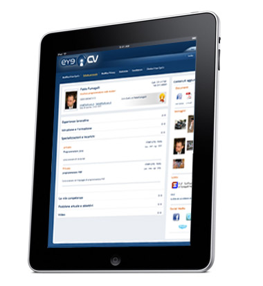 Visualizza il tuo EyeCv su Ipad e dispositivi mobili Visualizza il tuo EyeCv su Ipad e dispositivi mobili